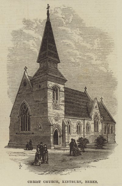 Christ Church, Kintbury, Berks door Frank Watkins